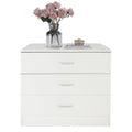White 4 Drawer Wood Dresser A5119