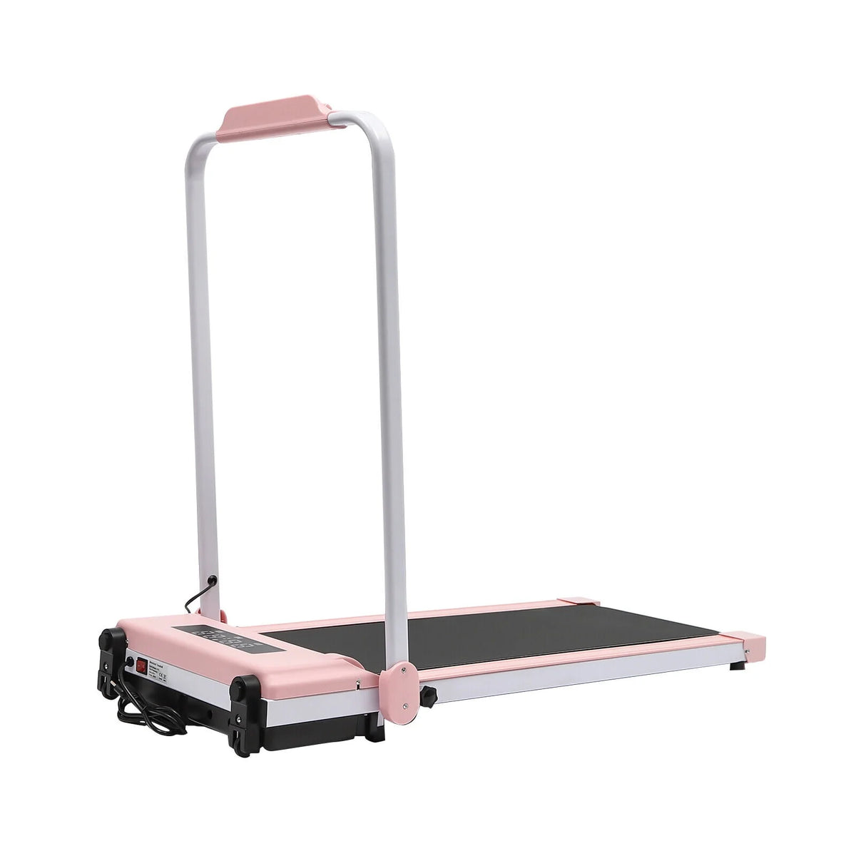 Folding Compact Treadmill 220 lbs Capacity Pink/Black K339013