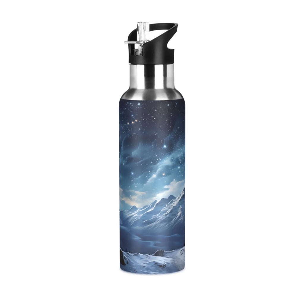 Stainless Steel Insulated Water Bottle with Straw Lid D69364