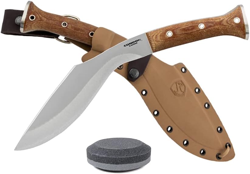 Kukri Knife with Micarta Handle and Sheath I413990