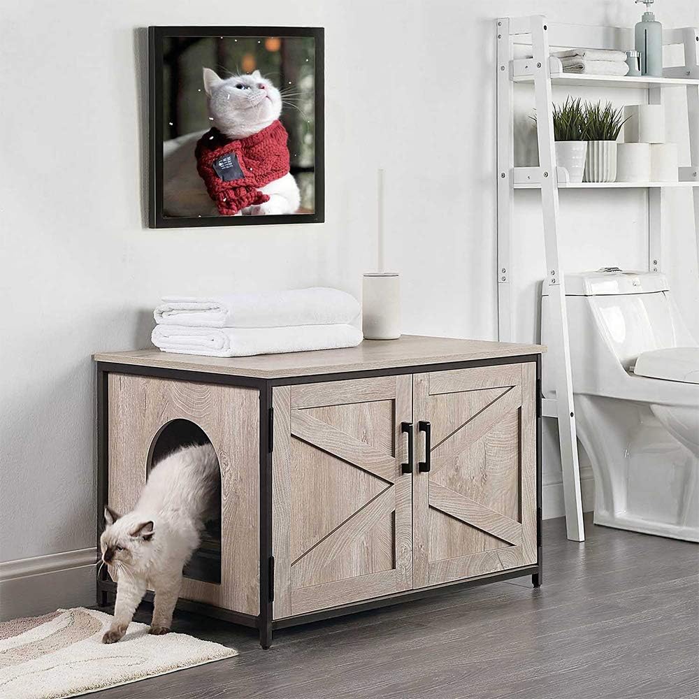 Cat Litter Box Enclosure with Top Opening B196885