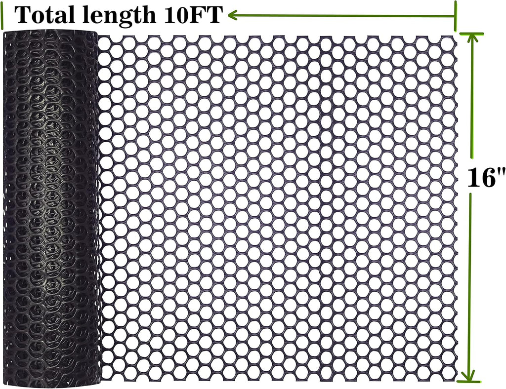 Plastic Chicken Wire Fence Mesh 16”x10FT Pack of 2 B88516