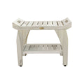 Off-White Teak Shower Bench H504818