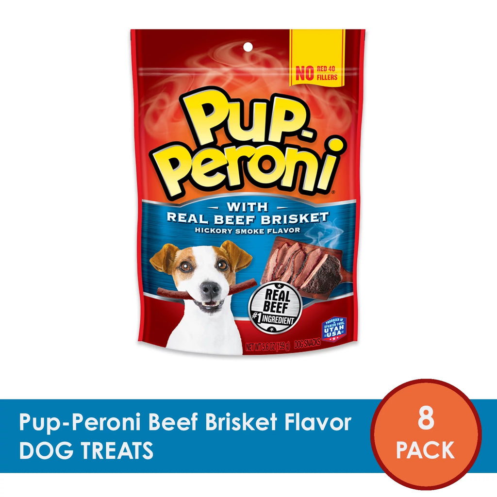 Real Beef Brisket Dog Treats 5.6oz Bag Pack of 8 S13740
