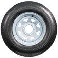 ST225/75R15 15 D 6 Lug White Spoke Trailer Tire On Rim B310268