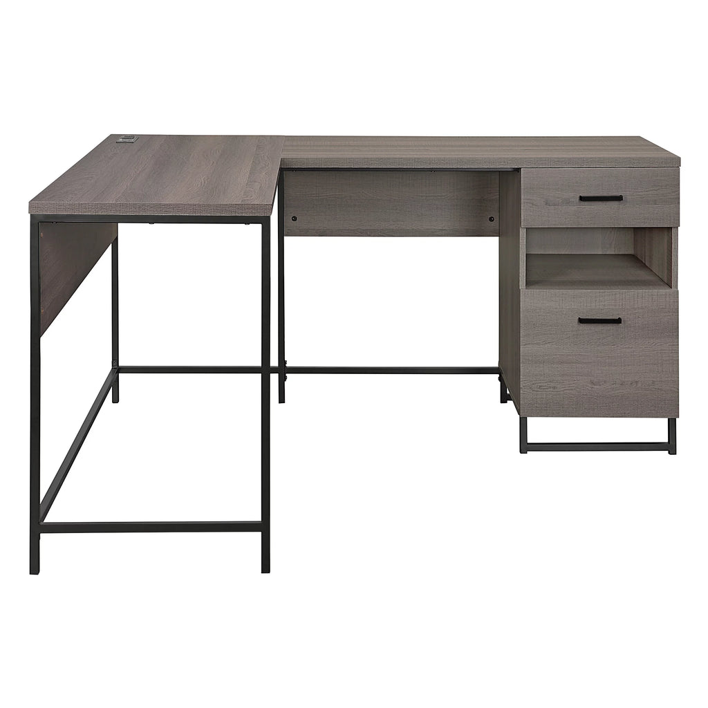 L-Shape Desk with Power and Storage M90572