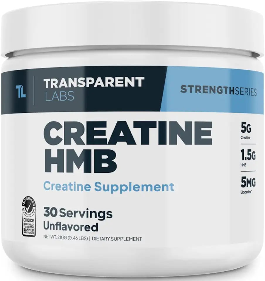 Creatine Monohydrate Powder with HMB, 30 Servings, Unflavored H4400
