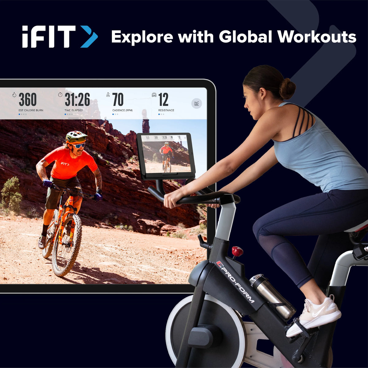 Exercise Bike with Dumbbell Set F44733