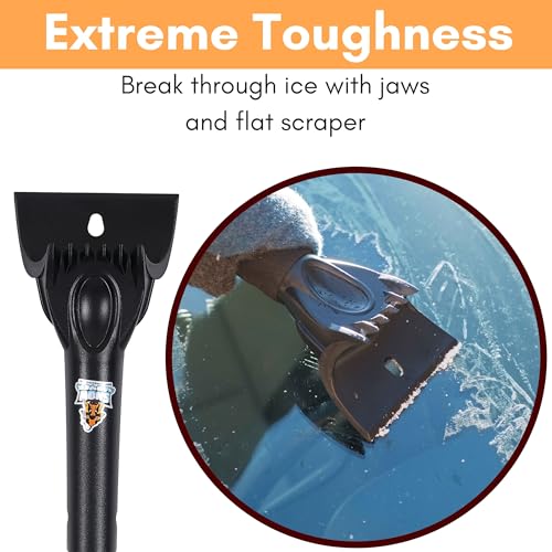 55" Extendable Snow Brush with 14" Foam Head & Detachable Scraper G55554