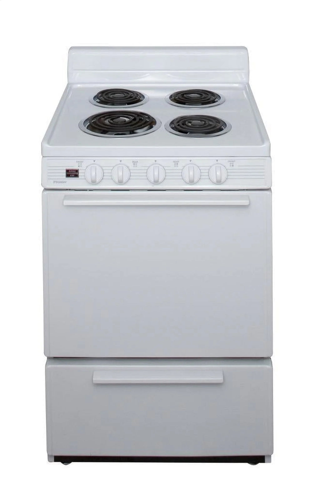 24" Freestanding Coil Electric Range White V105525