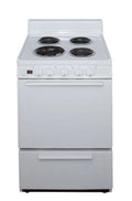 24" Freestanding Coil Electric Range White V105525