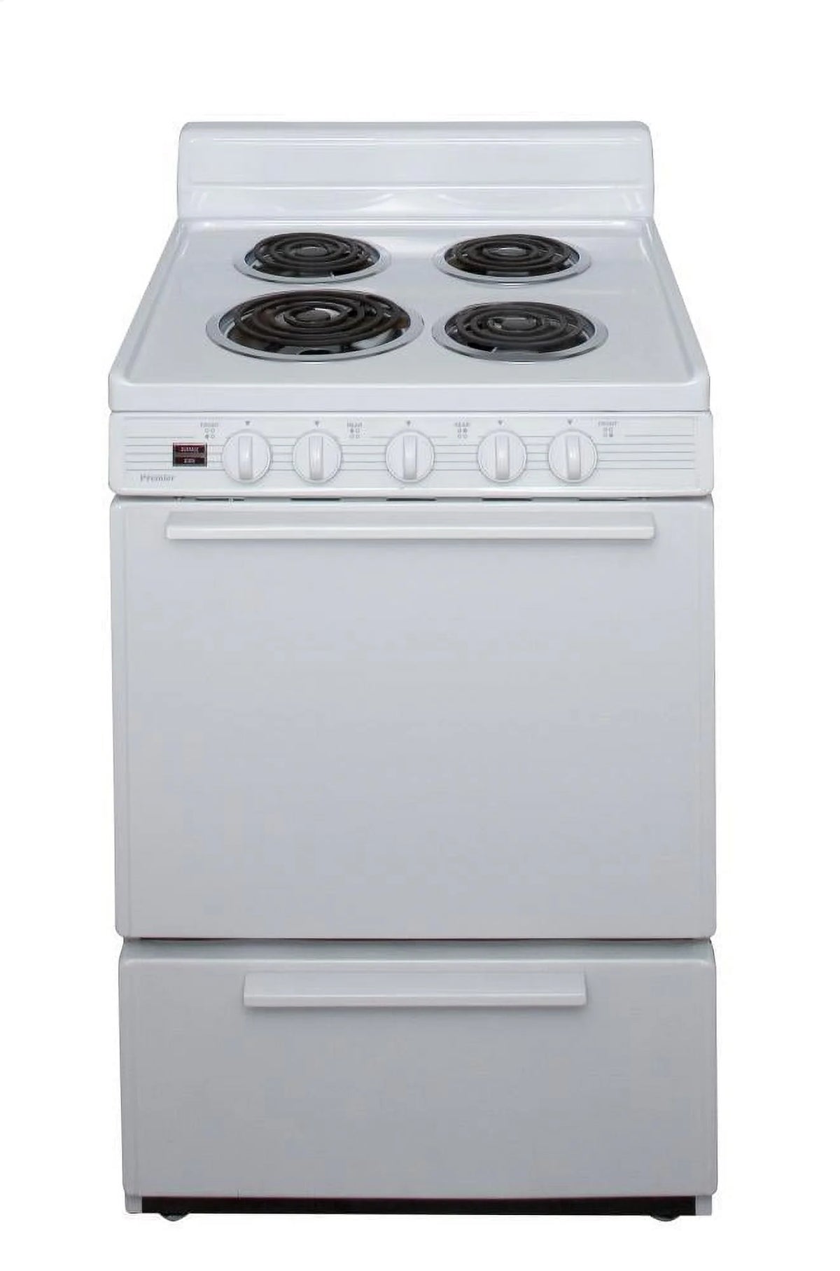 24" Freestanding Coil Electric Range White V105525