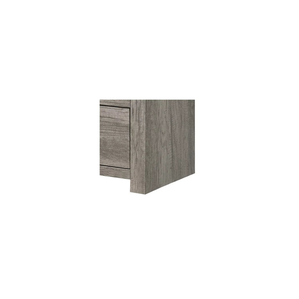 Gray Wooden Dresser with Bar Handles N262