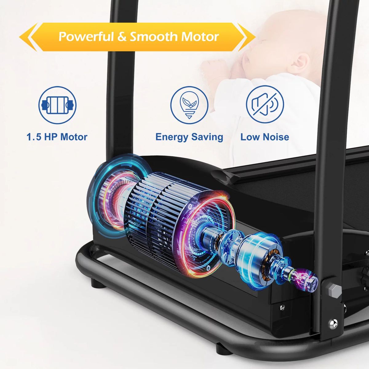 1.5HP Folding Treadmill H78531
