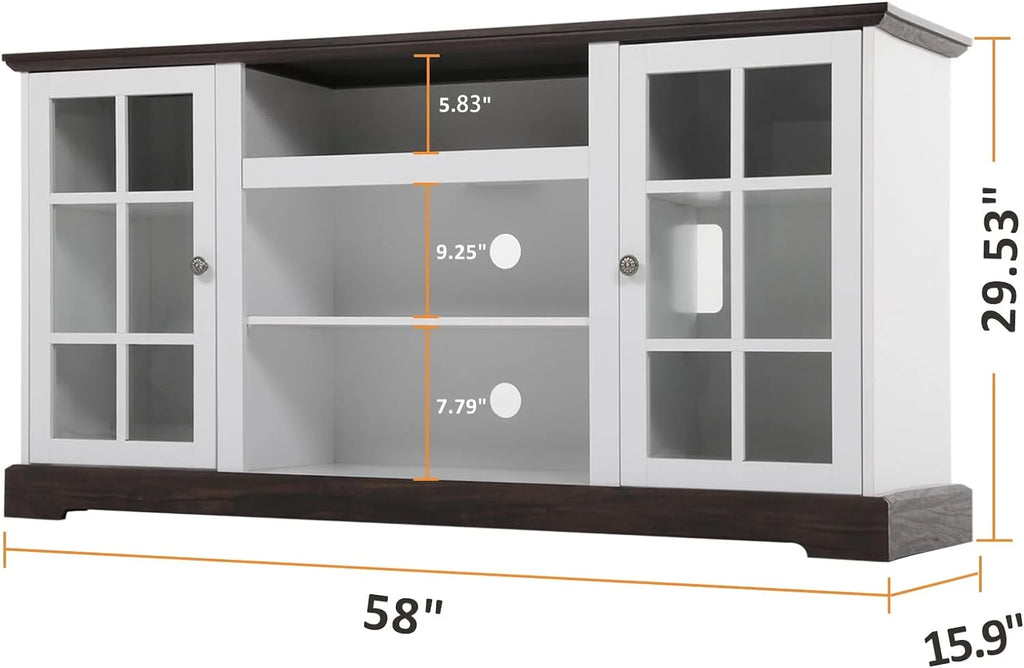 White Fireplace TV Stand W611