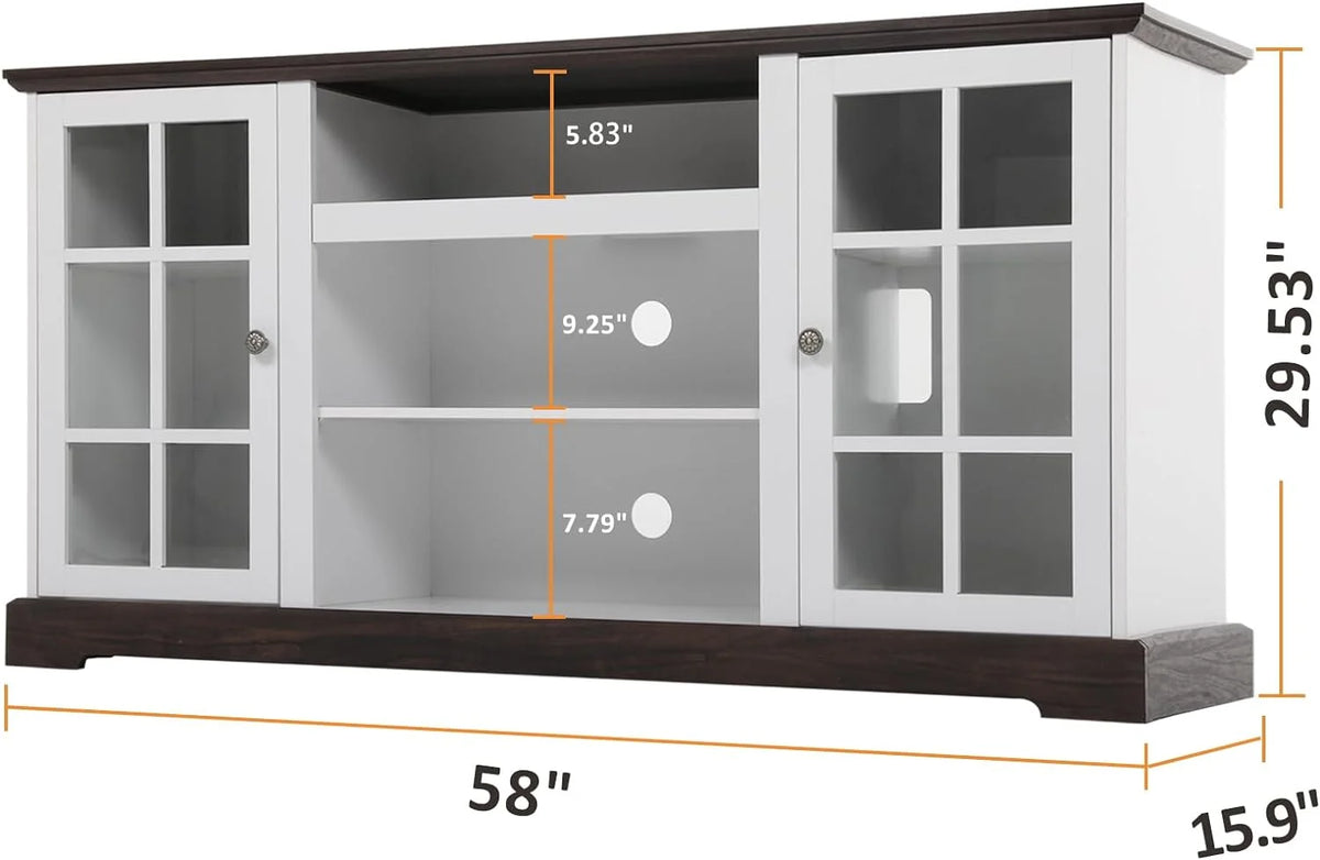 White Fireplace TV Stand W611