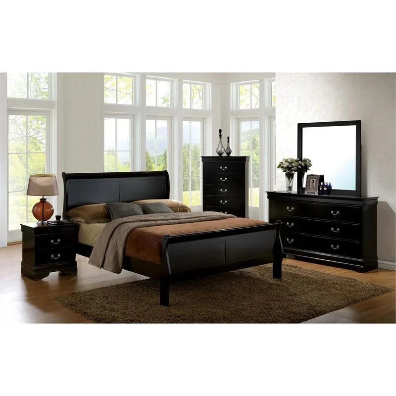 Black 5pcs Bedroom Set S200870