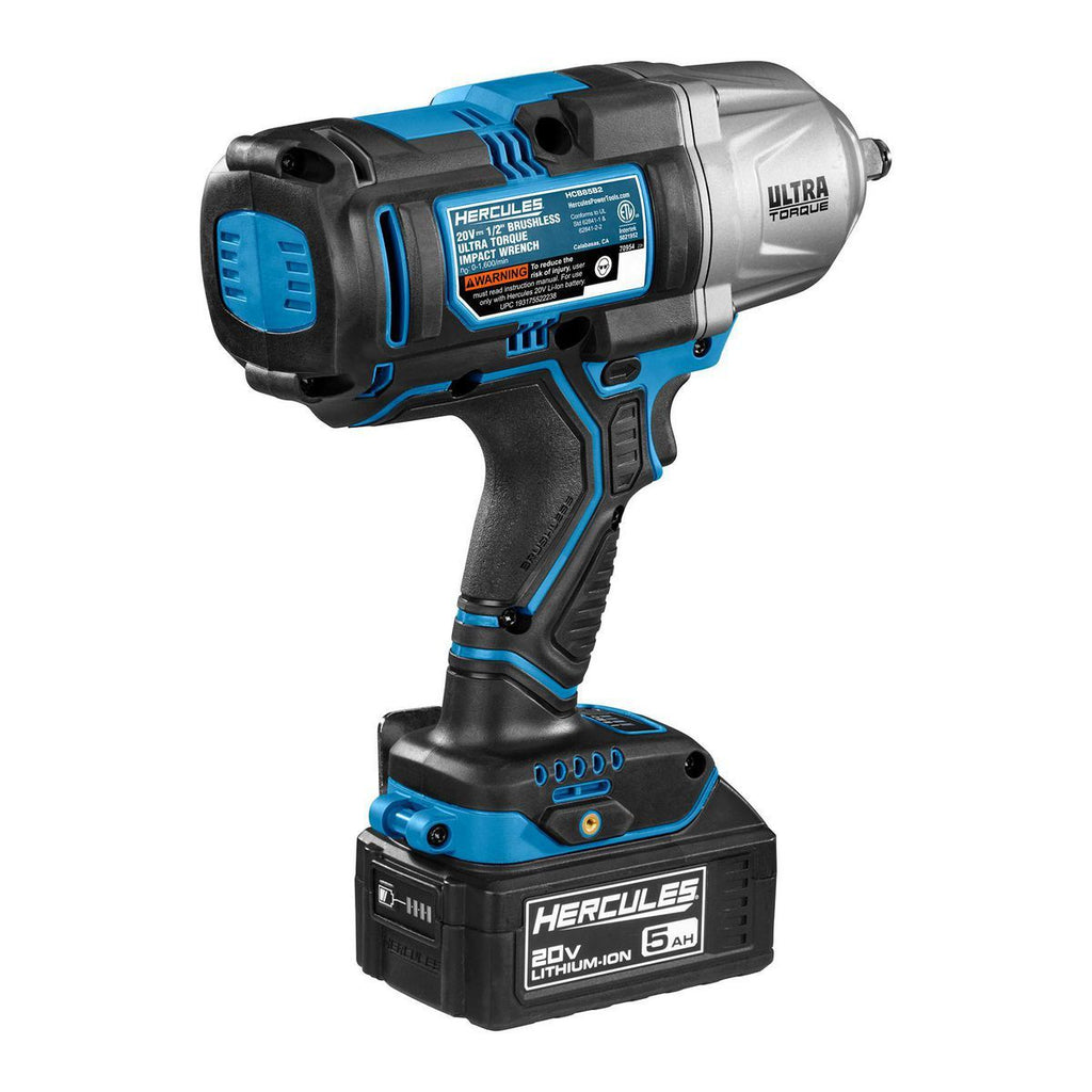 20V Brushless Cordless 1/2 in. Impact Wrench Kit with 5 Ah Battery and Charger I9413