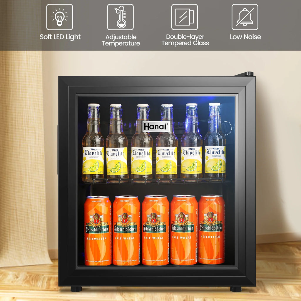 62-Can Beverage Refrigerator and Cooler with Glass Door Z7637
