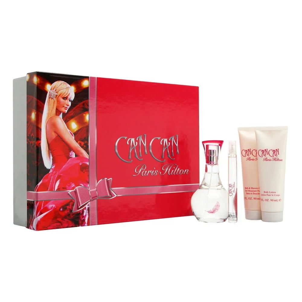 4 Pc Eau De Parfum Spray Body Lotion Bath & Shower Gel Gift Set X48261