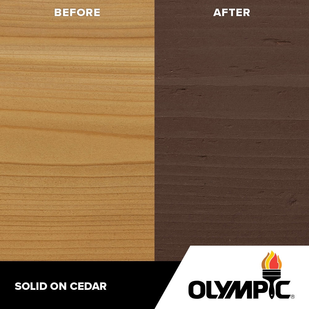 Mahogany Solid Color Exterior Stain and Sealer F982718