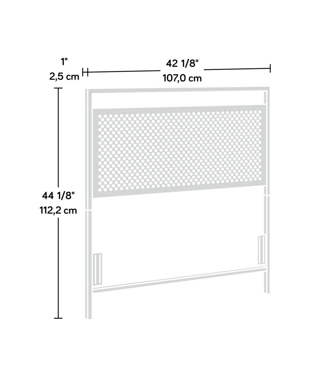 Black Twin Headboard H63336