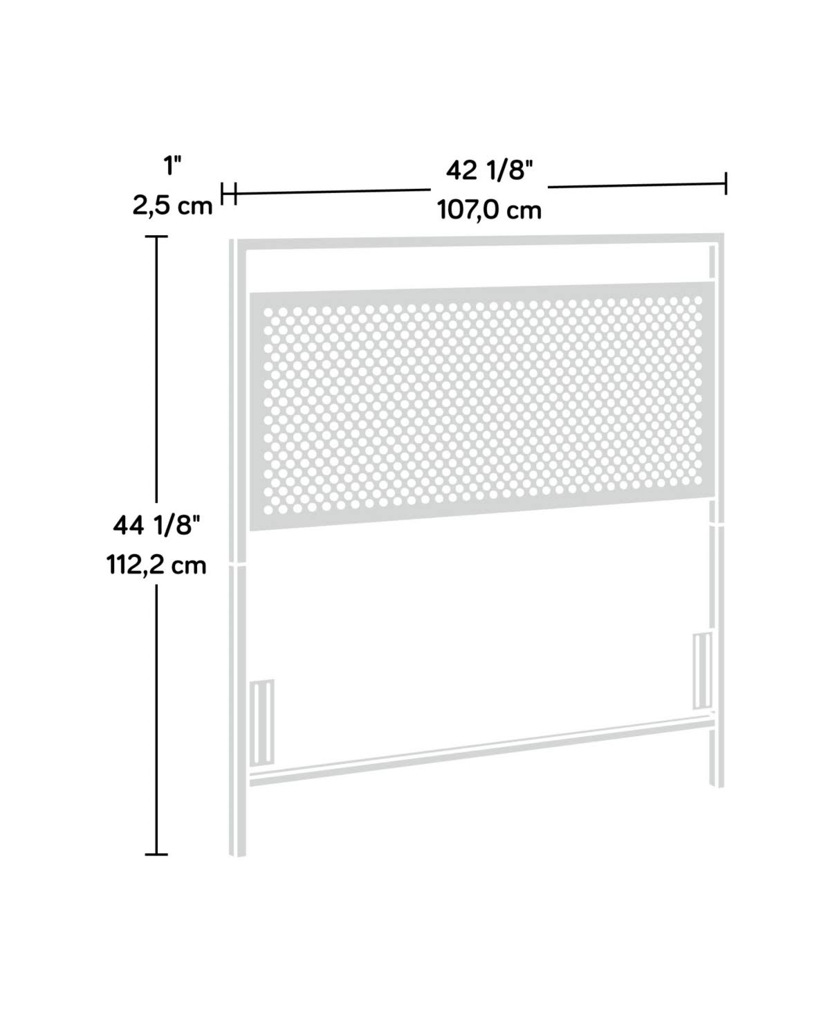Black Twin Headboard H63336