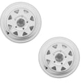 2-Pack White Trailer Wheel 15 x 5 5 Lug N578122