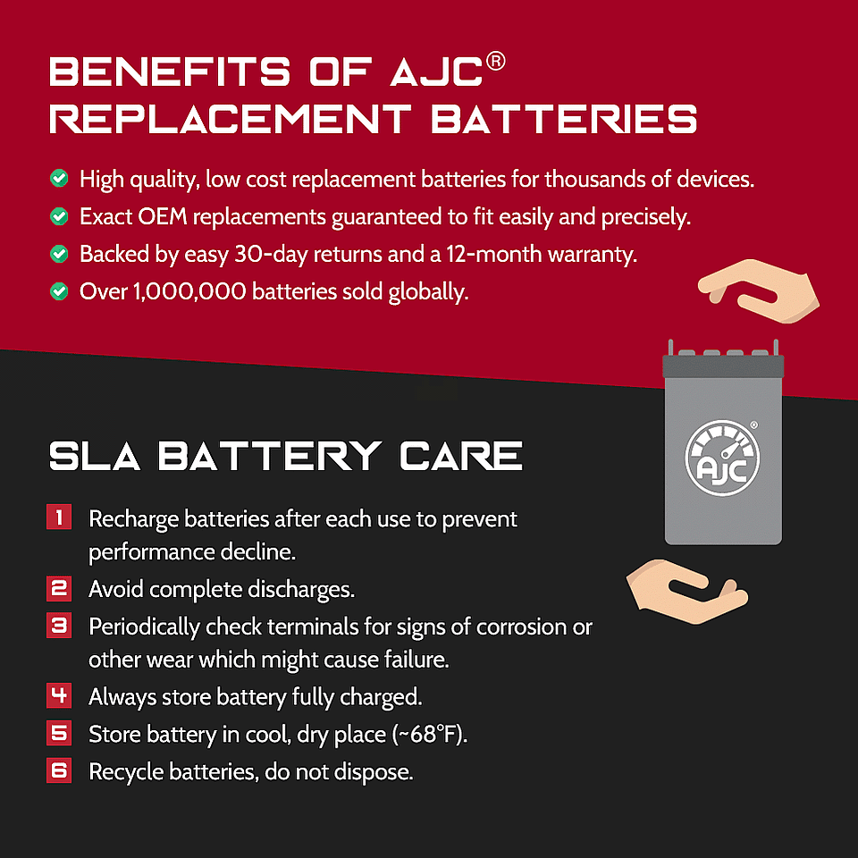 12V 5Ah Sealed Lead Acid Battery X8746