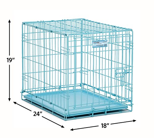 42-inch Double Door Dog Crate with Pet Bed, 2 Bowls and Privacy Cover Z748239