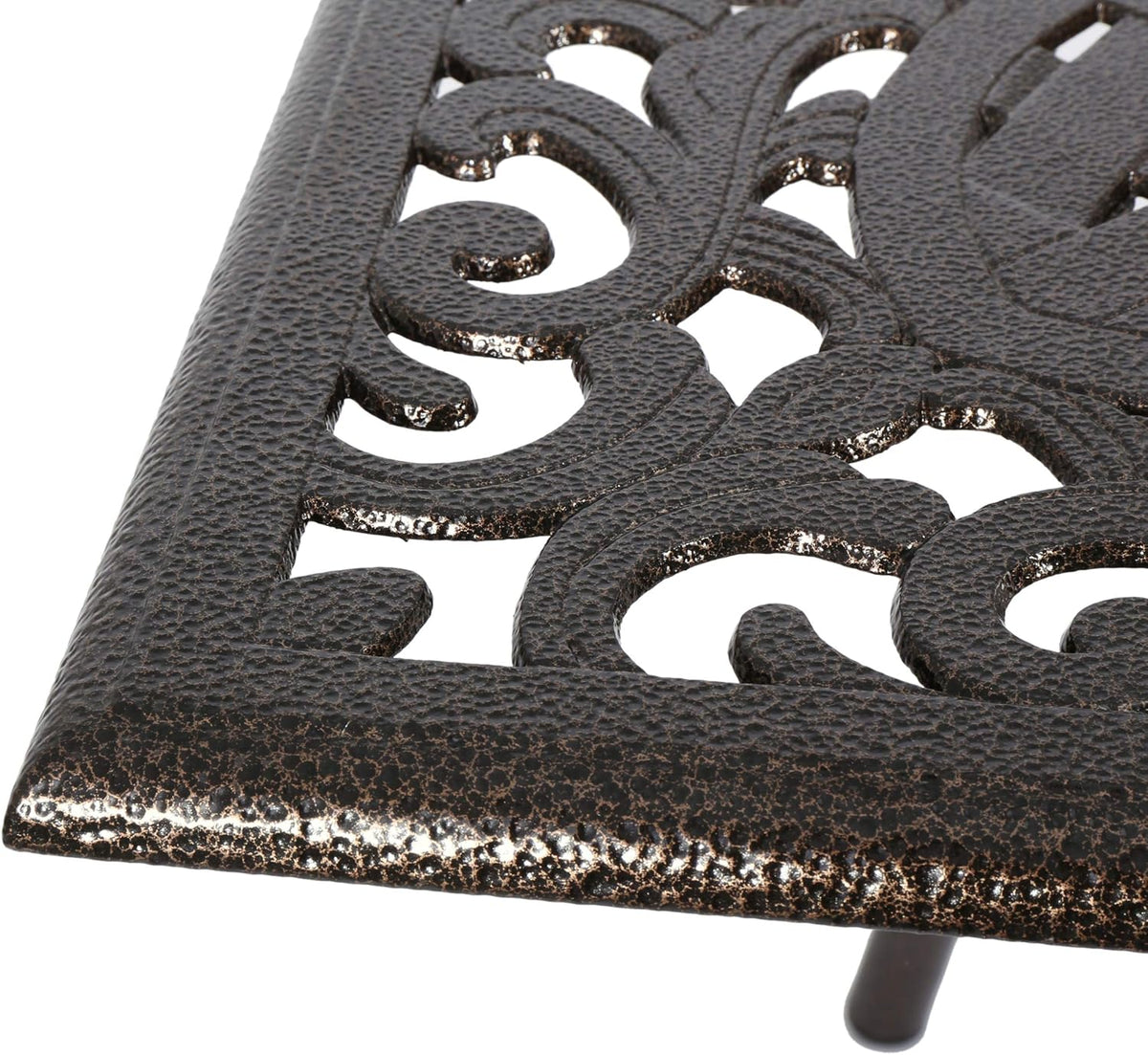 Hammered Bronze Cast Aluminum 5 Pcs Outdoor Dining Set D794