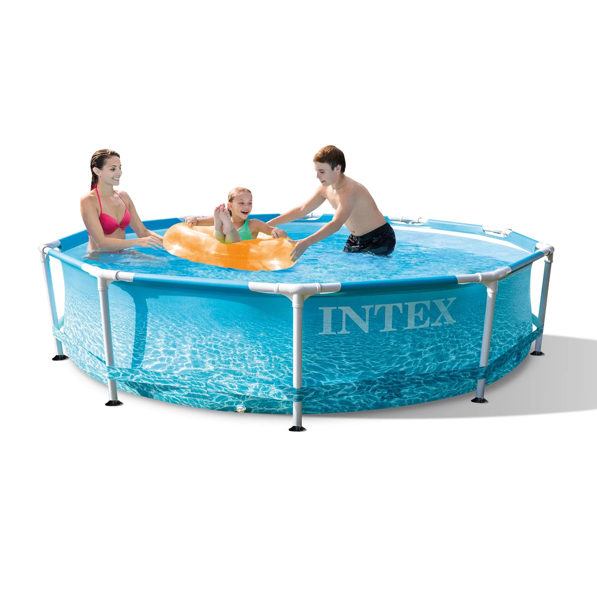 10' X 30 Metal Frame Swimming Pool with Filter Pump Q528556