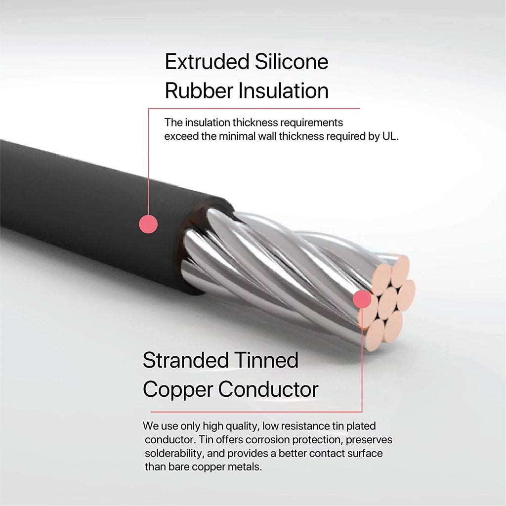18 Gauge Black Silicone Wire 50 Ft V334447