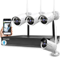 Wireless 8CH 1080P Security Camera System with 4 Weatherproof IP Cameras J432