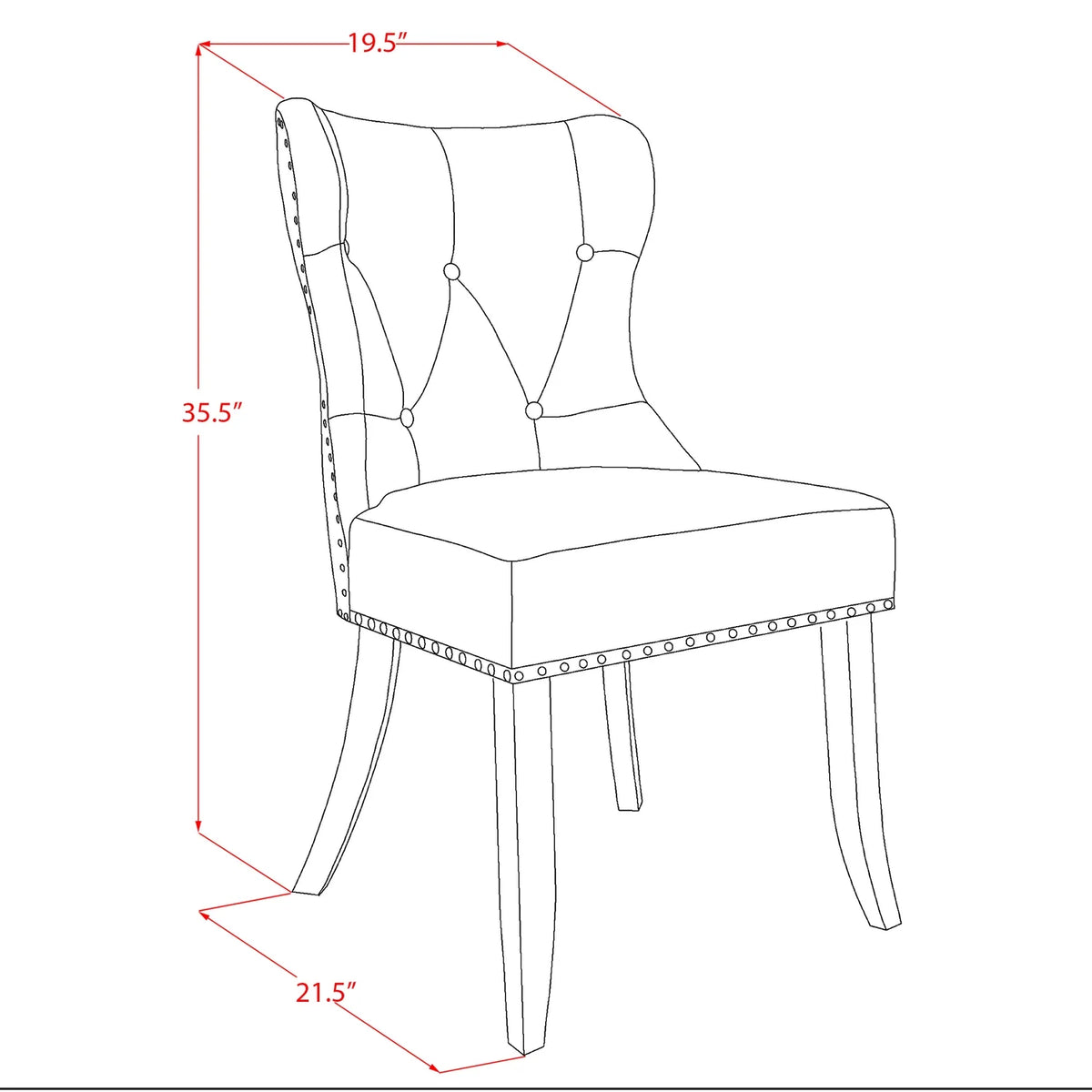 6-Piece Dining Table Set with Tufted Chairs and Bench J126