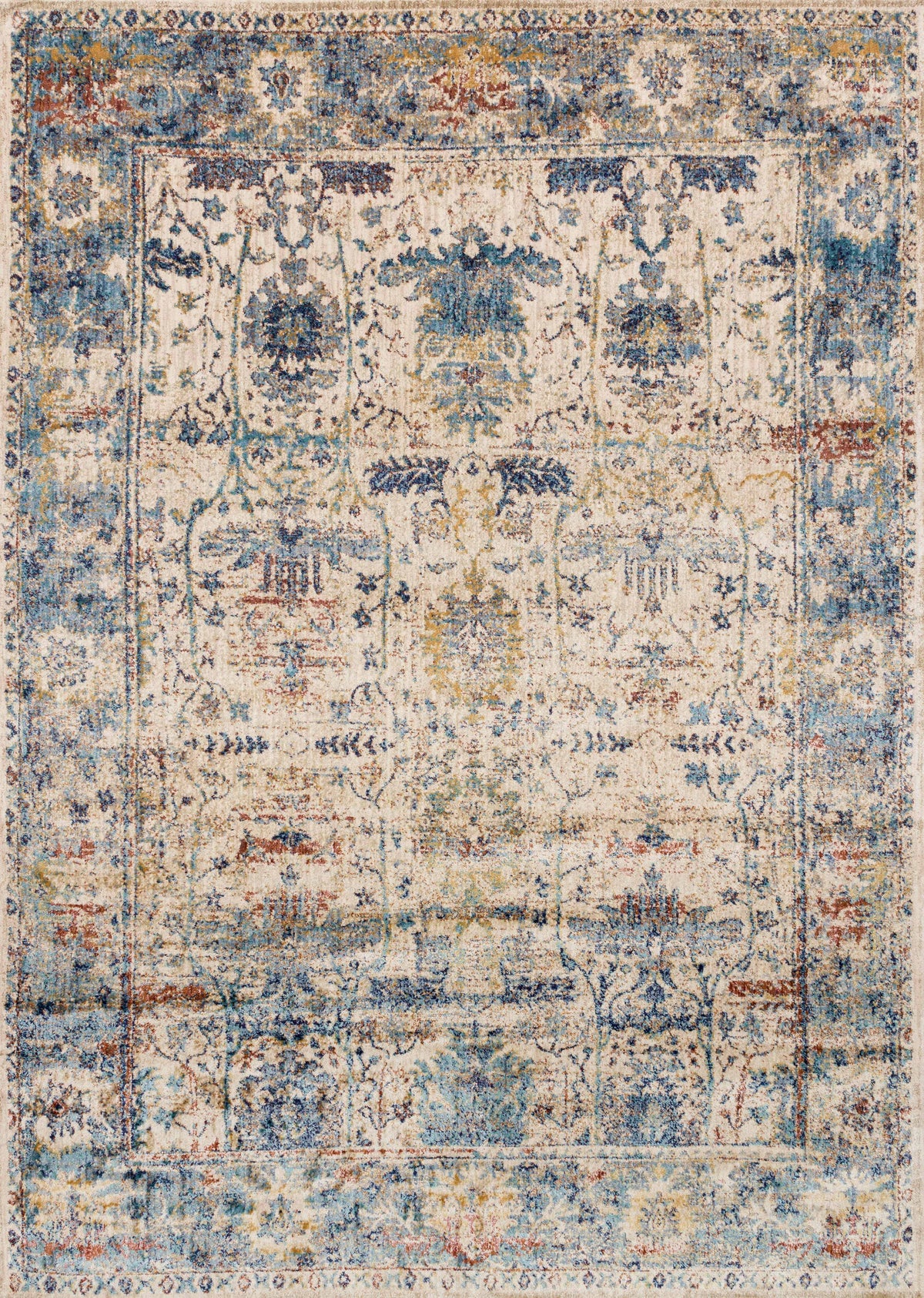 Sand Lt. Blue 7'10 x 7'10 Rug I3871