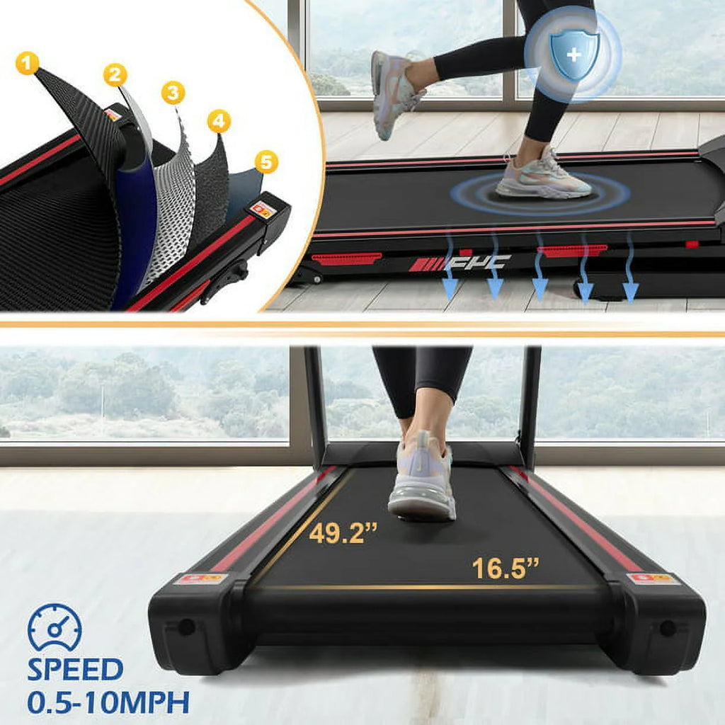 3.5HP Folding Treadmill with 330LB Capacity X2221
