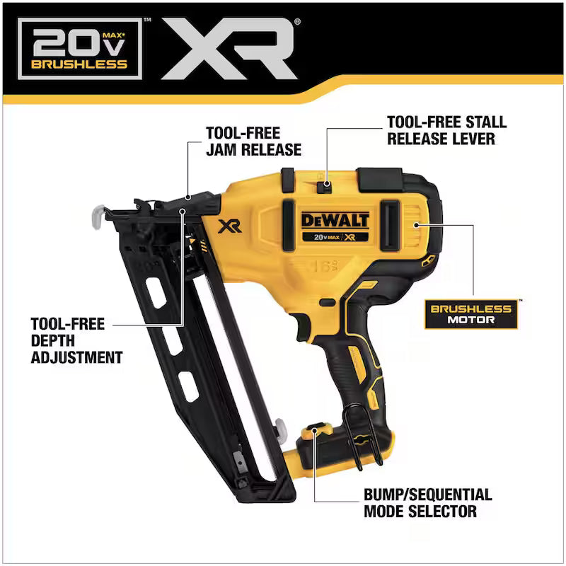 20V MAX Cordless 16-Gauge Angled Finishing Nailer B842
