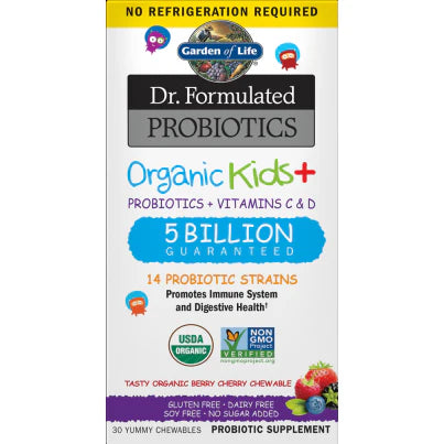 Organic Kids Probiotics Berry 30 chew C180827