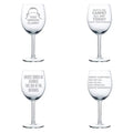 Set of 4 Wine Glass Goblet 10 oz E590