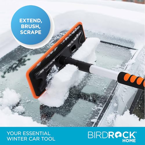 55" Extendable Snow Brush with 14" Foam Head & Detachable Scraper G55554