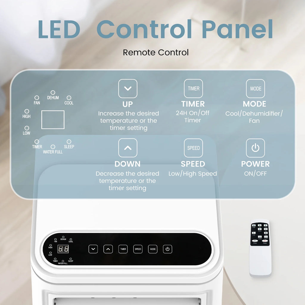Portable Air Conditioner 5000BTU with Remote H65764