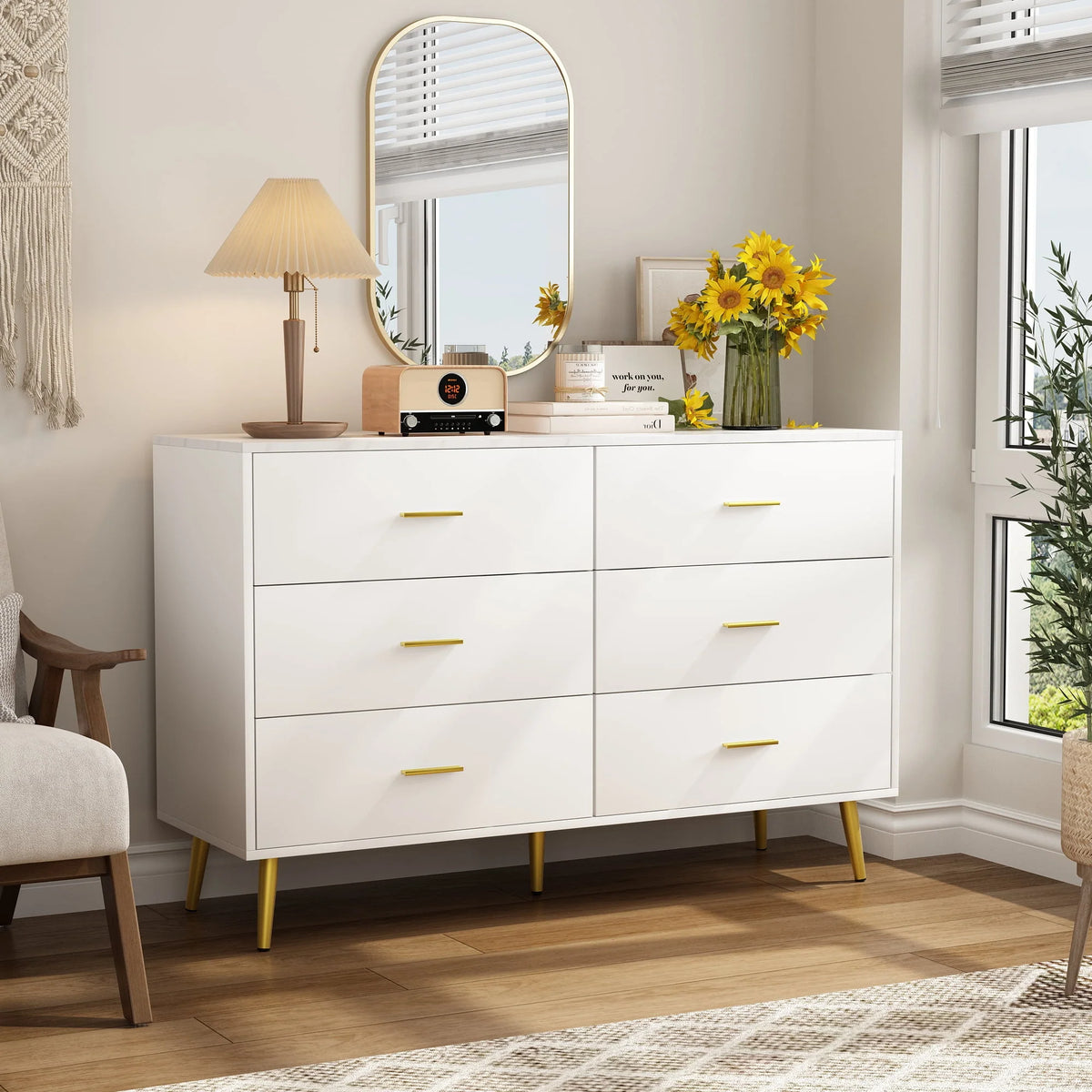 Black 3 Drawer Wood Dresser A434676
