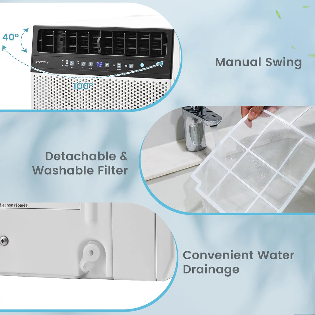 8000 BTU Window Air Conditioner with Remote L595