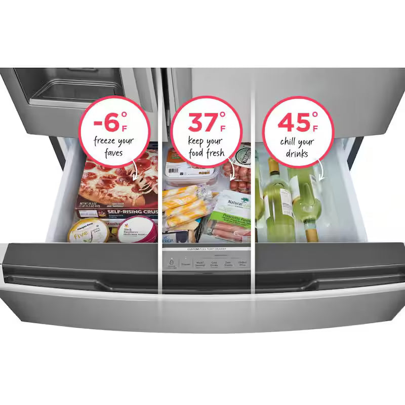 21.5 cu. ft. 4-Door French Door Counter-Depth Refrigerator I86086