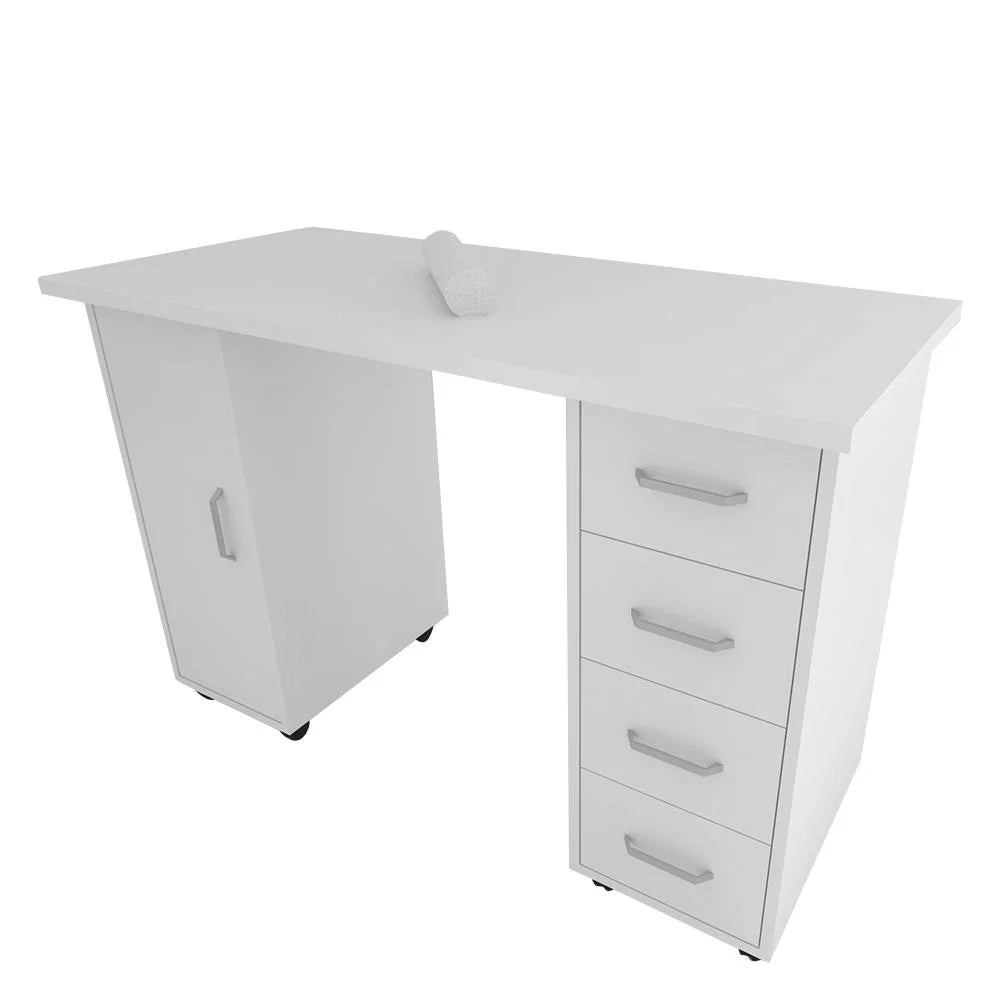 White Portable Manicure Table G863