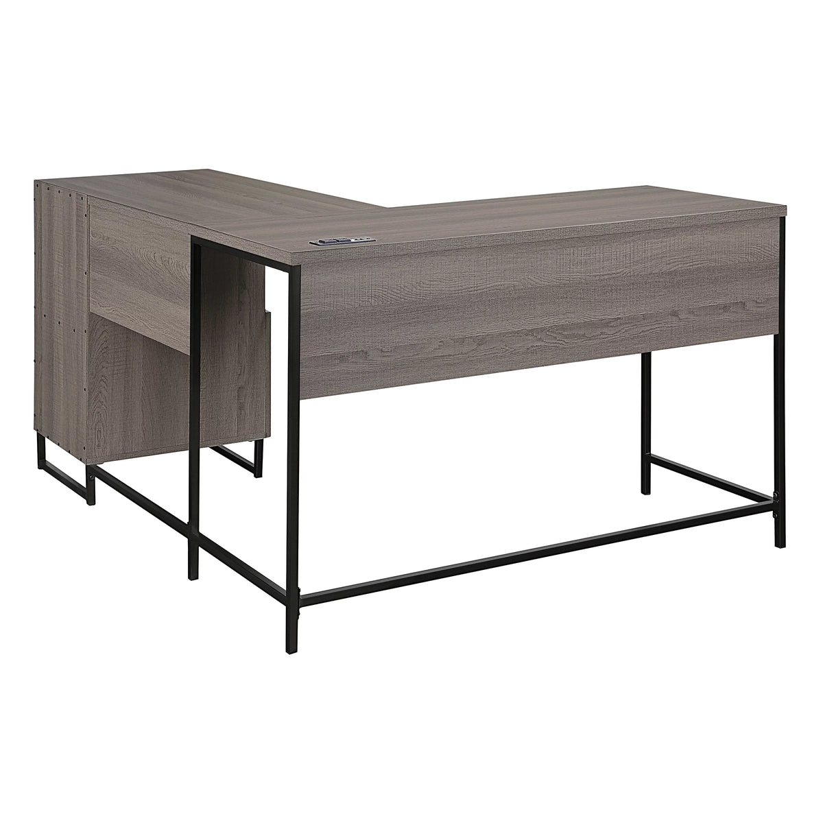 L-Shape Desk with Power and Storage M90572