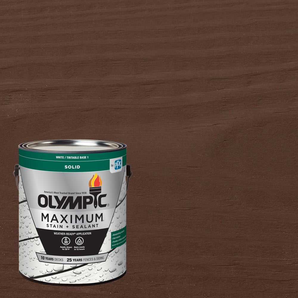 Mahogany Solid Color Exterior Stain and Sealer F982718
