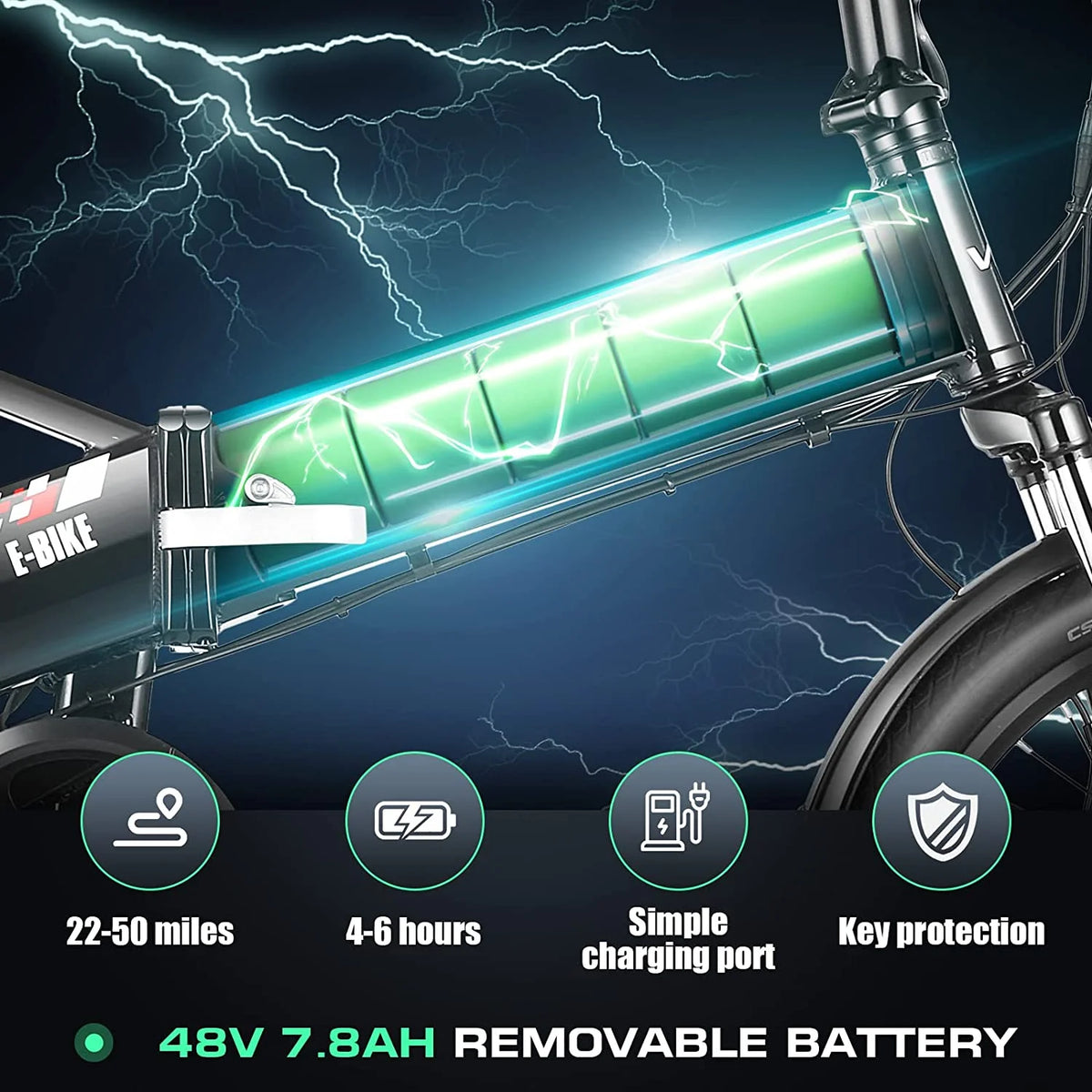 Folding Electric Bike 500W 20MPH L93920