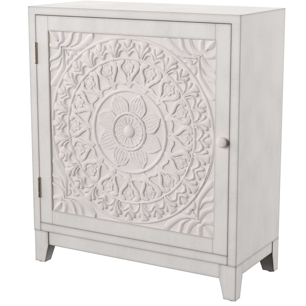 White Cabinet Table V341